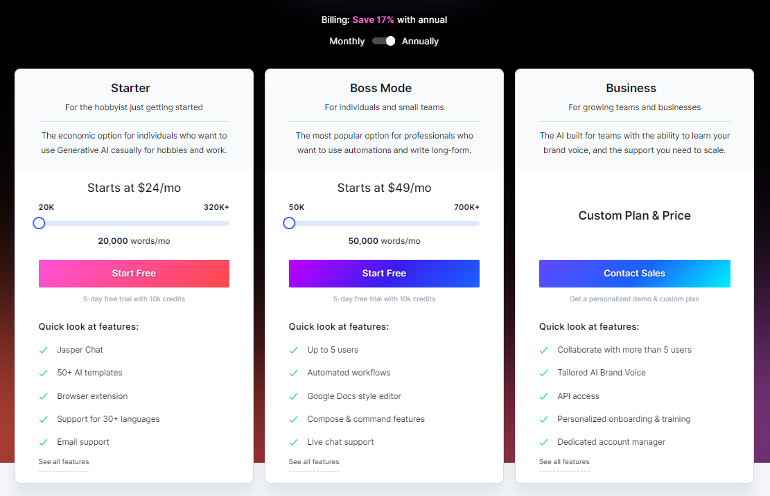 ai tools for content writing